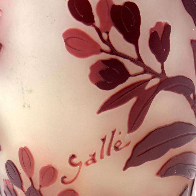 Bild 3 zu Objekt, 'Laurier rose' vase, 1920s, Gall&eacute;, Emile, Nancy, 123 344