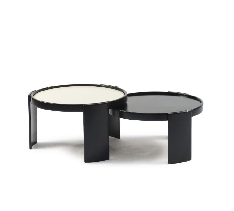 Hauptbild zu Objekt, Zwei Satztische '780', 1966, Gianfranco Frattini, Cassina, Mailand, 122A 189