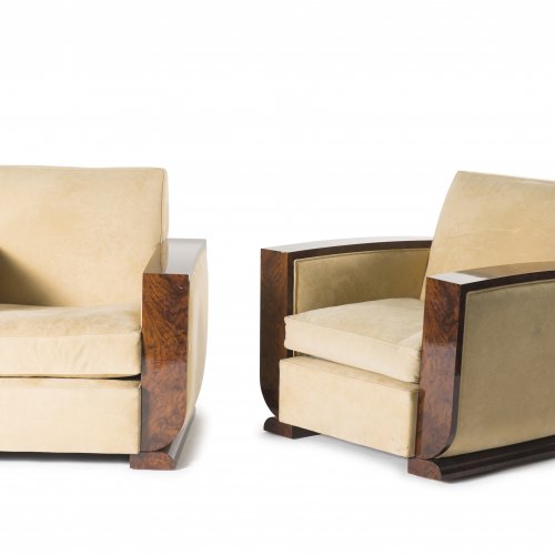 Pair of easy chairs, c1925 