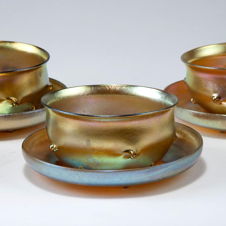 Bild 2 zu Objekt, Three bowls and four saucers, 1910-15, Tiffany, Louis C., New York, 123 534