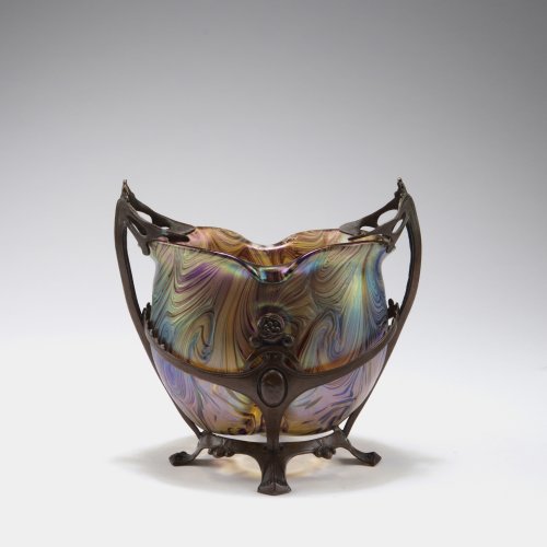 Jardiniere with metal mounting, past 1900