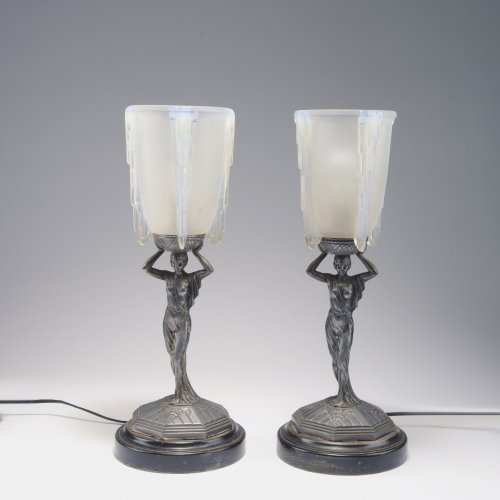 Paar Figurenlampen, 1920er Jahre
