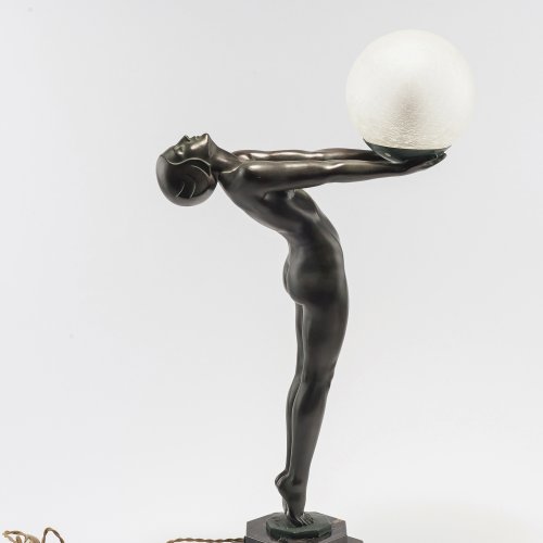 Figurenlampe 'Clarté' bzw. 'Femme à la boule de lumière', 1928