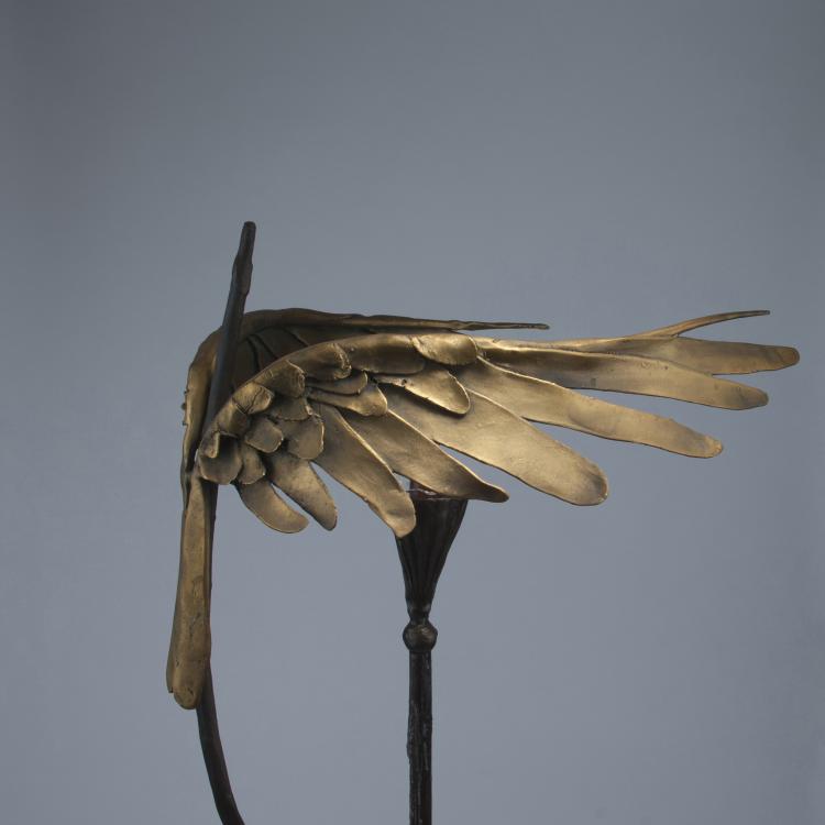 Bild 4 zu Objekt, Gefl&uuml;gelter Bodenkerzenleuchter, 1970er Jahre, Paul Wunderlich, 124B 177