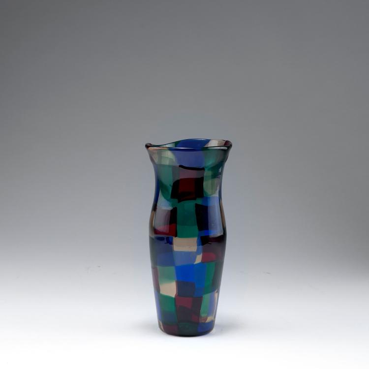 Bild 1 zu Objekt, 'Pezzato' vase, c1951, Fulvio Bianconi, Venini & C., Murano, 122B 60