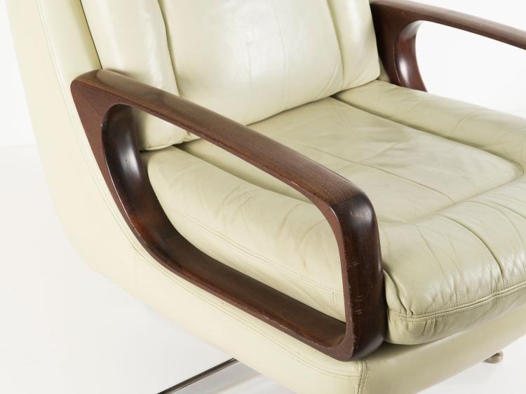 Bild 3 zu Objekt, Two lounge chairs, 1960/70s, Andr&eacute; Vandenbeuck, Str&auml;ssle International, Z&uuml;rich (zugeschrieben), 122C 139