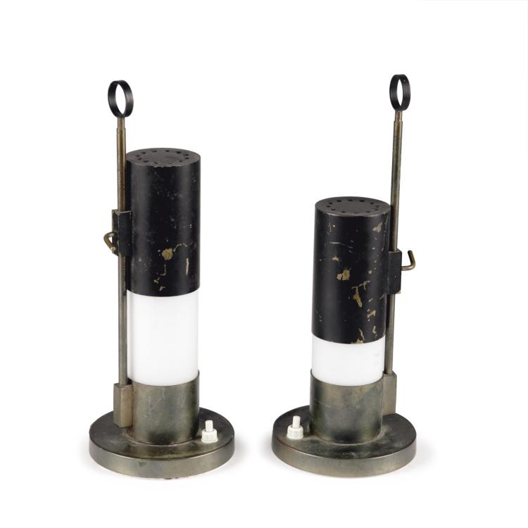 Hauptbild zu Objekt, Two table lights, 1950s, Angelo Lelli, Arredoluce, Monza (zugeschrieben), 122A 36