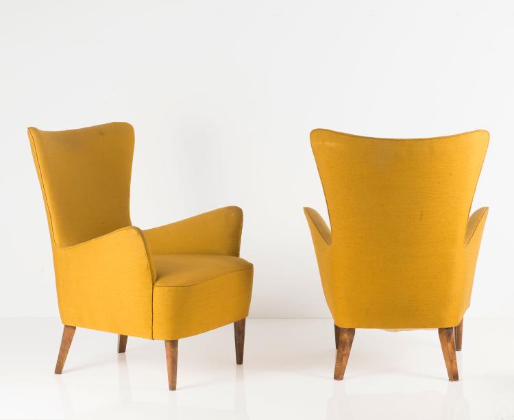 Bild 1 zu Objekt, Zwei Armlehnsessel, 1950er Jahre, Italien, 122A 41