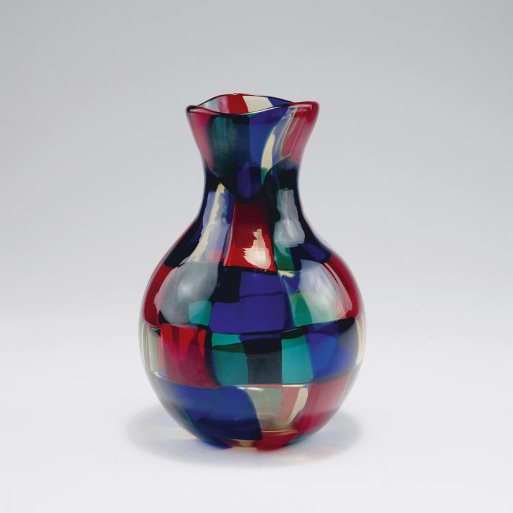 Hauptbild zu Objekt, 'Pezzato' vase, c1951/2004, Fulvio Bianconi, Venini & C., Murano, 122B 70