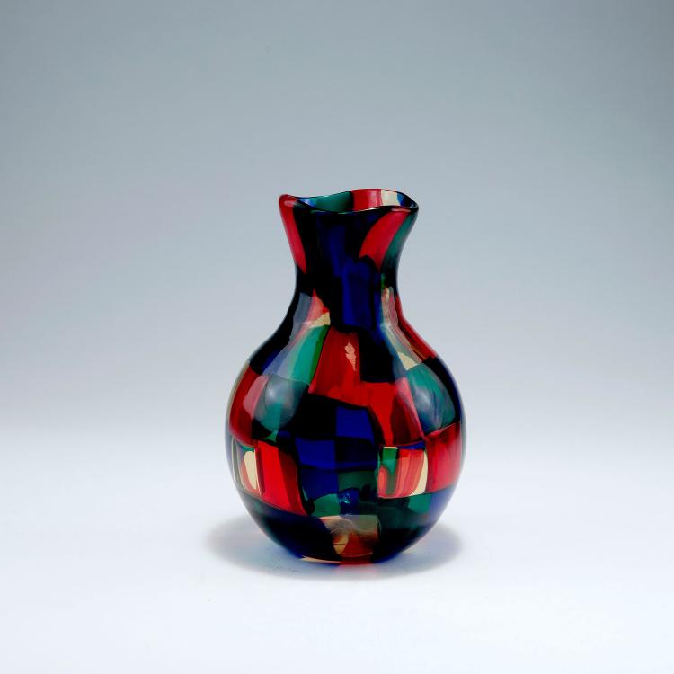 Bild 1 zu Objekt, 'Pezzato' vase, c1951/2004, Fulvio Bianconi, Venini & C., Murano, 122B 70