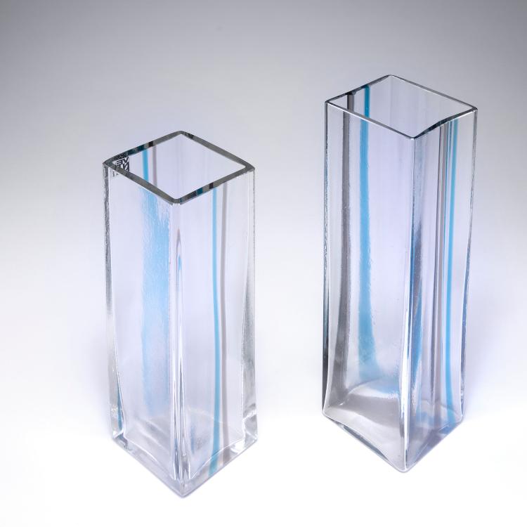 Bild 1 zu Objekt, Two vases, c1970, Venini & C., Murano, 122B 95