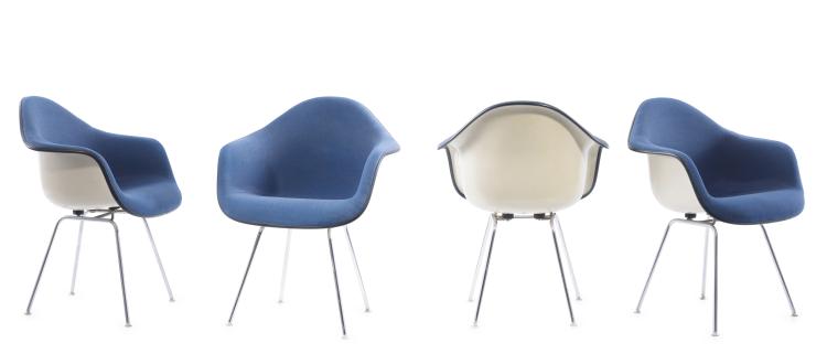 Hauptbild zu Objekt, Four 'DAX-1' armchairs, 1950, Miller, Herman, Zeeland, 122C 51