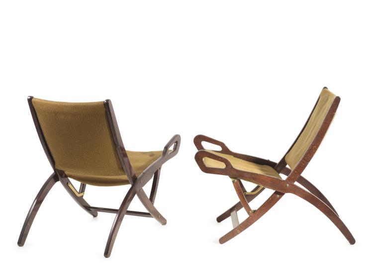 Hauptbild zu Objekt, Zwei Klappst&uuml;hle 'Ninfea', 1958, Gio Ponti, Reguitti, Filii, Agnosine, 122A 94