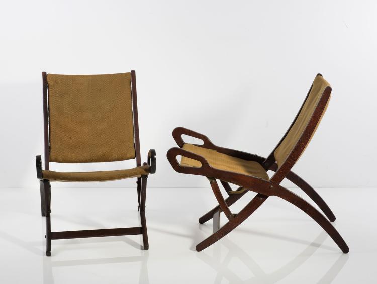 Bild 3 zu Objekt, Zwei Klappst&uuml;hle 'Ninfea', 1958, Gio Ponti, Reguitti, Filii, Agnosine, 122A 94