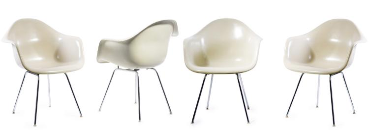 Hauptbild zu Objekt, Four 'DAX' armchairs, 1950, Miller, Herman, Zeeland, 122C 52