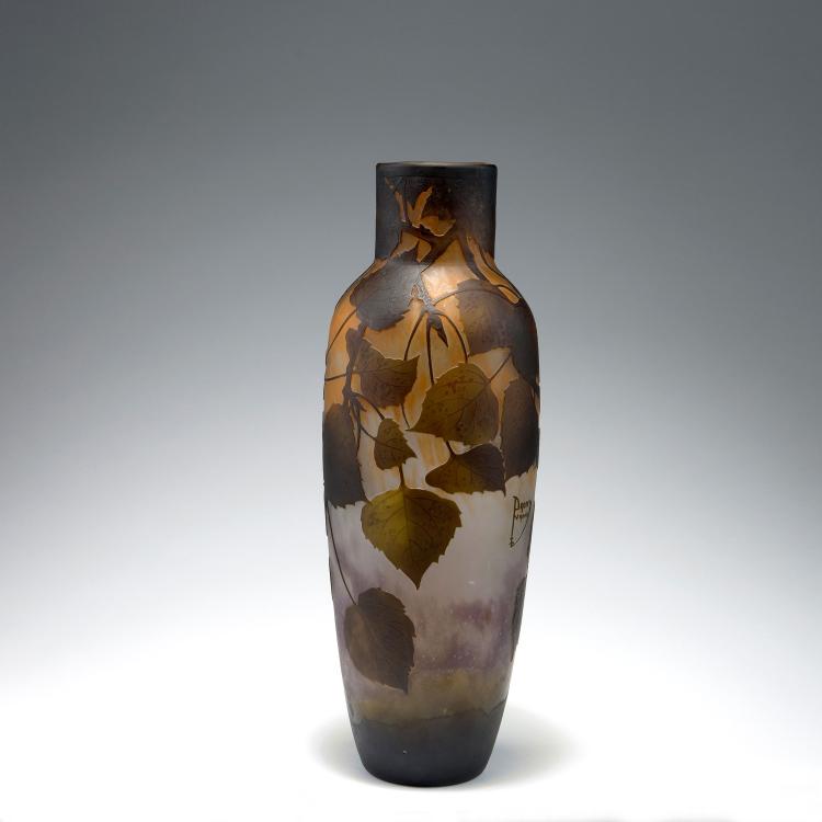 Bild 1 zu Objekt, 'Peuplier' vase, 1911, Daum Fr&egrave;res, Nancy, 123 38