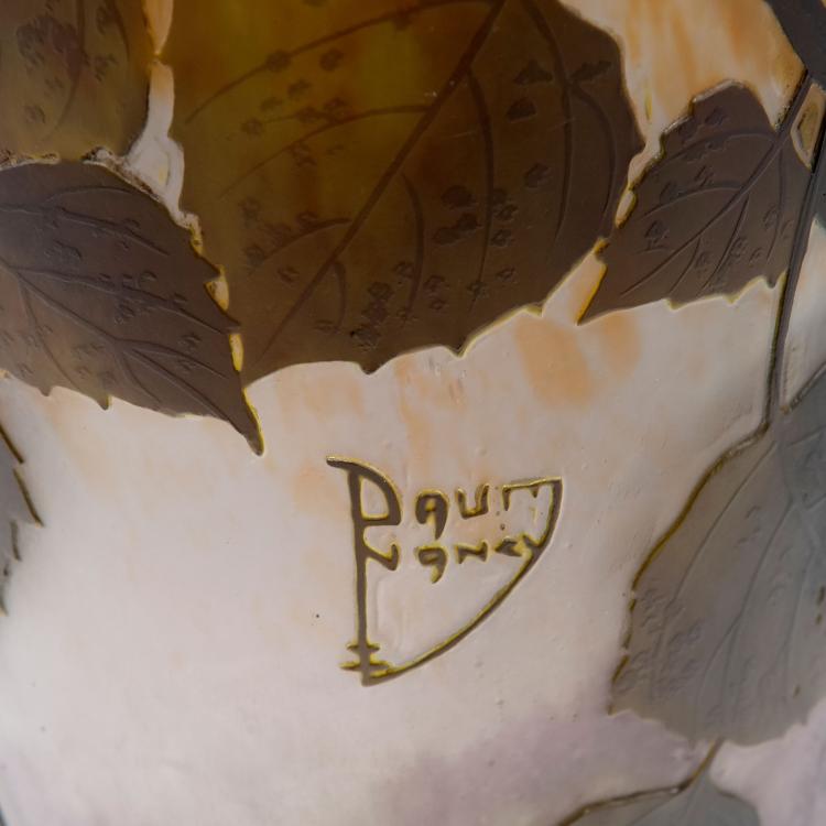 Bild 3 zu Objekt, 'Peuplier' vase, 1911, Daum Fr&egrave;res, Nancy, 123 38