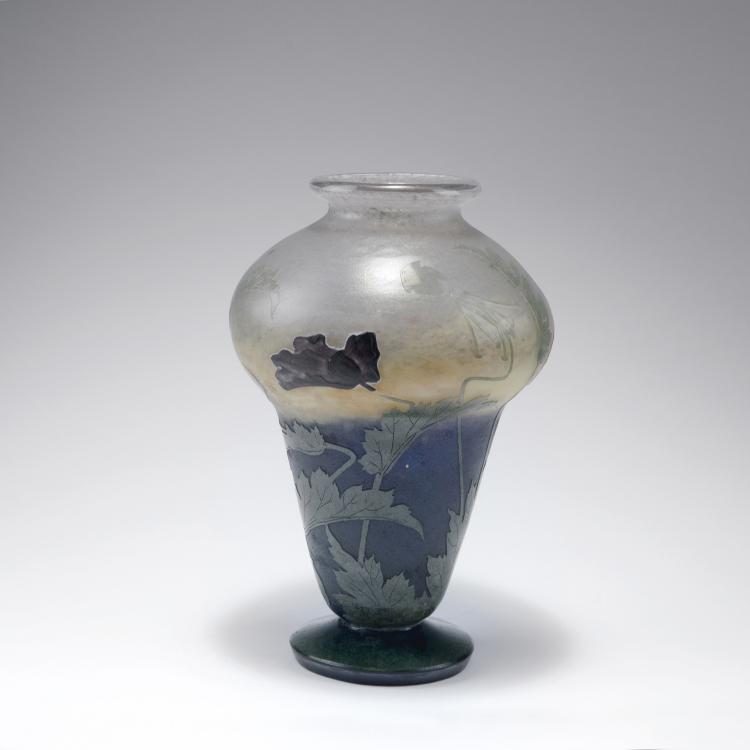 Bild 1 zu Objekt, 'Pavots d'Orient' vase, c1905, Daum Fr&egrave;res, Nancy, 123 23
