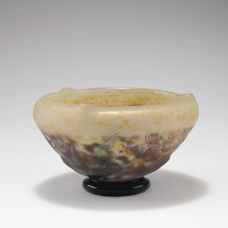 Hauptbild zu Objekt, 'Montbretia rose' bowl, 1902-10, Henri Berg&eacute;, Daum Fr&egrave;res, Nancy, 123 24