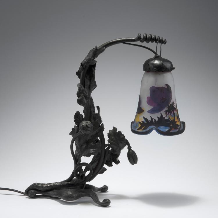 Bild 1 zu Objekt, 'An&eacute;mones' table light, c1925, Muller Fr&egrave;res, Lun&eacute;ville, 123 126