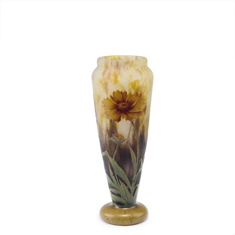 Hauptbild zu Objekt, 'Arnica' vase, c1910, Daum Fr&egrave;res, Nancy, 123 31