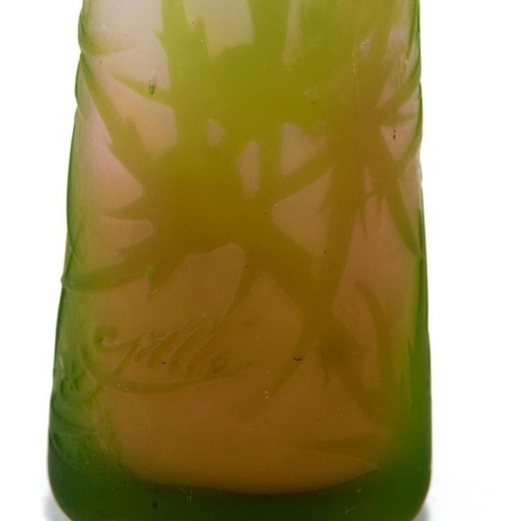 Bild 2 zu Objekt, 'Chardons' vase, 1904-06, Gall&eacute;, Emile, Nancy, 123 83