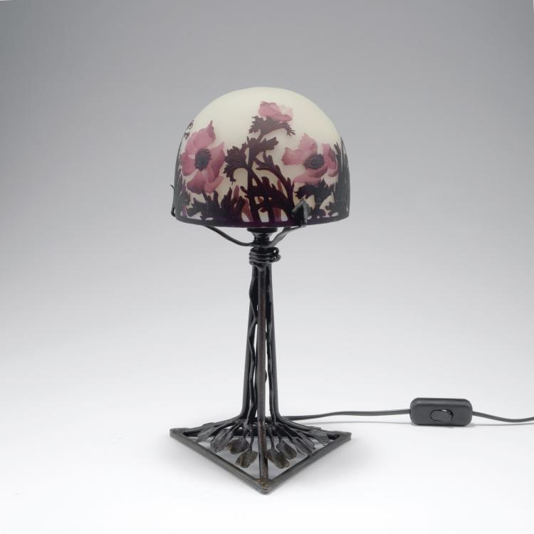 Hauptbild zu Objekt, 'An&eacute;mones' table light, c1925, Muller Fr&egrave;res, Lun&eacute;ville, 123 128