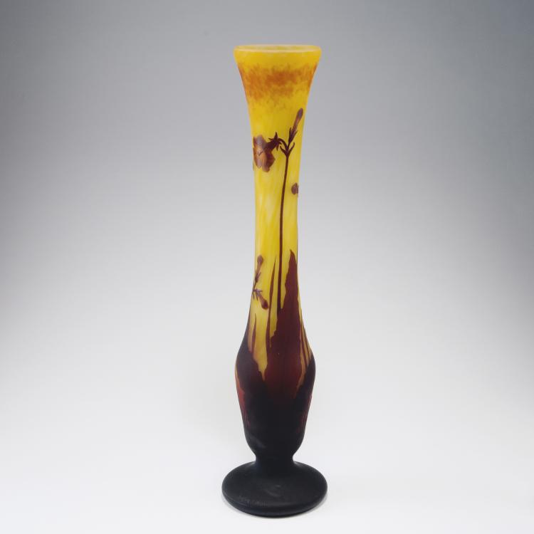 Hauptbild zu Objekt, 'Bignones' vase, 1912, Daum Fr&egrave;res, Nancy, 123 40