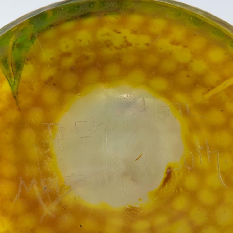 Bild 2 zu Objekt, Marqueterie-Vase 'Cytises et primev&egrave;res', 1901-03, Christian, D&eacute;sir&eacute;, Meisenthal, 123 8