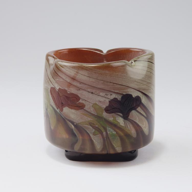 Hauptbild zu Objekt, 'Renoncules' marqueterie vase, c1900, Gall&eacute;, Emile, Nancy, 123 65