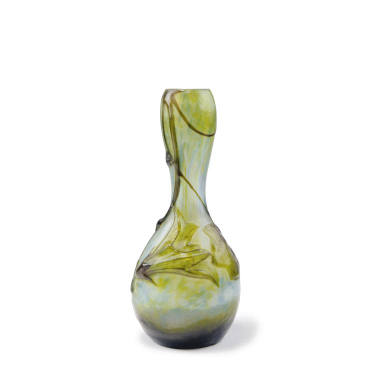 Hauptbild zu Objekt, 'Coloquinte en fleurs' souffl&eacute; vase, 1906, Daum Fr&egrave;res, Nancy, 123 29