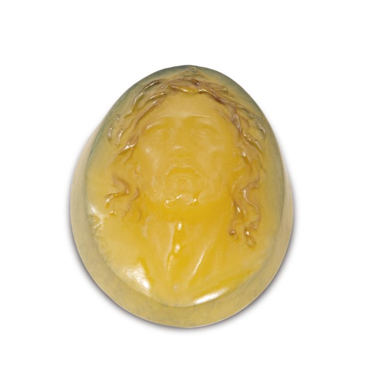 Hauptbild zu Objekt, 'Christ' paperweight, 1920s, Walter, Amalric, Nancy, 123 446