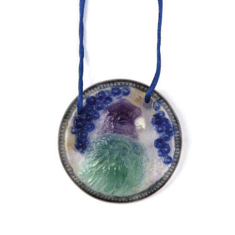 Hauptbild zu Objekt, 'Perroquet' pendant, 1923, Argy-Rousseau, Gabriel, Paris, 123 157