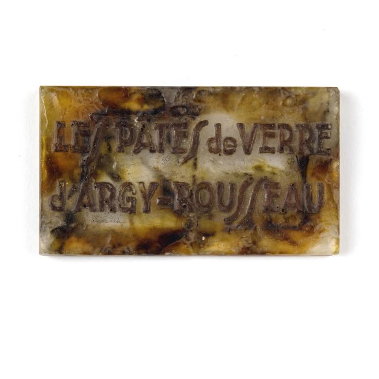 Hauptbild zu Objekt, Exhibition plaque, 1920s, Argy-Rousseau, Gabriel, Paris, 123 153