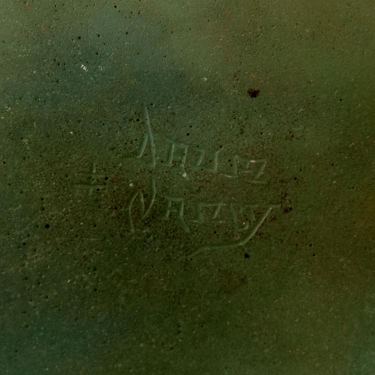 Bild 1 zu Objekt, 'L&eacute;zard' ink pot, c1905, Daum Fr&egrave;res, Nancy, 123 200