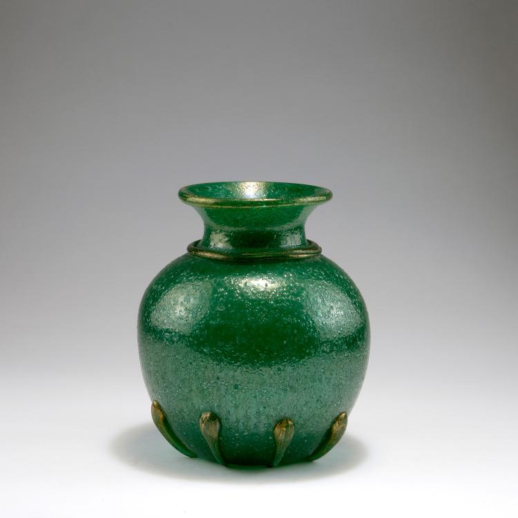 Bild 1 zu Objekt, 'Pulegoso' vase, c1929, Napoleone Martinuzzi, Venini & C., Murano (zugeschrieben), 122B 17
