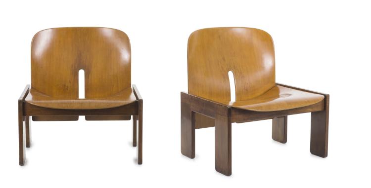 Hauptbild zu Objekt, Zwei Sessel '925', 1966, Tobia Scarpa, Cassina, Mailand, 122A 191