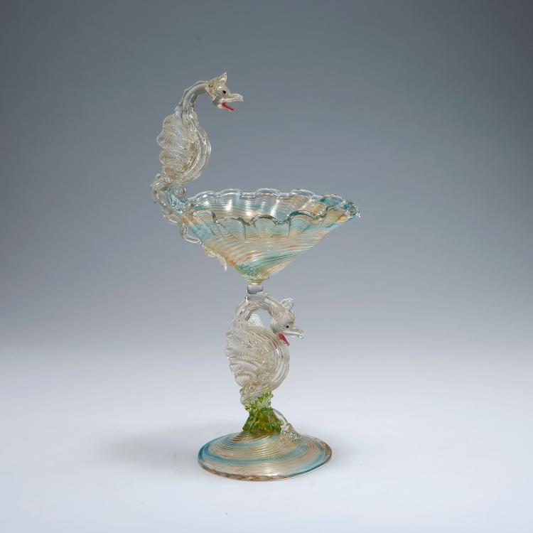 Bild 1 zu Objekt, Centrepiece with two dragons, 1880-1900 , Salviati & Cie., Murano (zugeschrieben), 122B 1