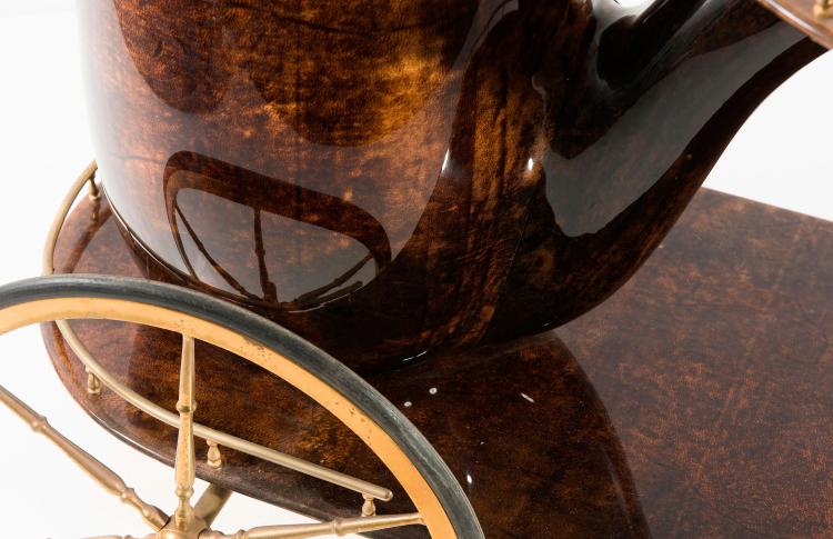 Bild 6 zu Objekt, Serving cart with wine cooler, c1955, Aldo Tura, Tura, Mailand, 122A 85