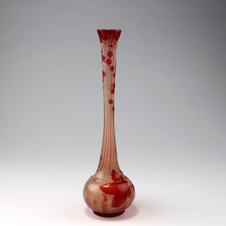 Bild 1 zu Objekt, 'Groseilles rouges' vase, c1900, Gall&eacute;, Emile, Nancy, 123 293