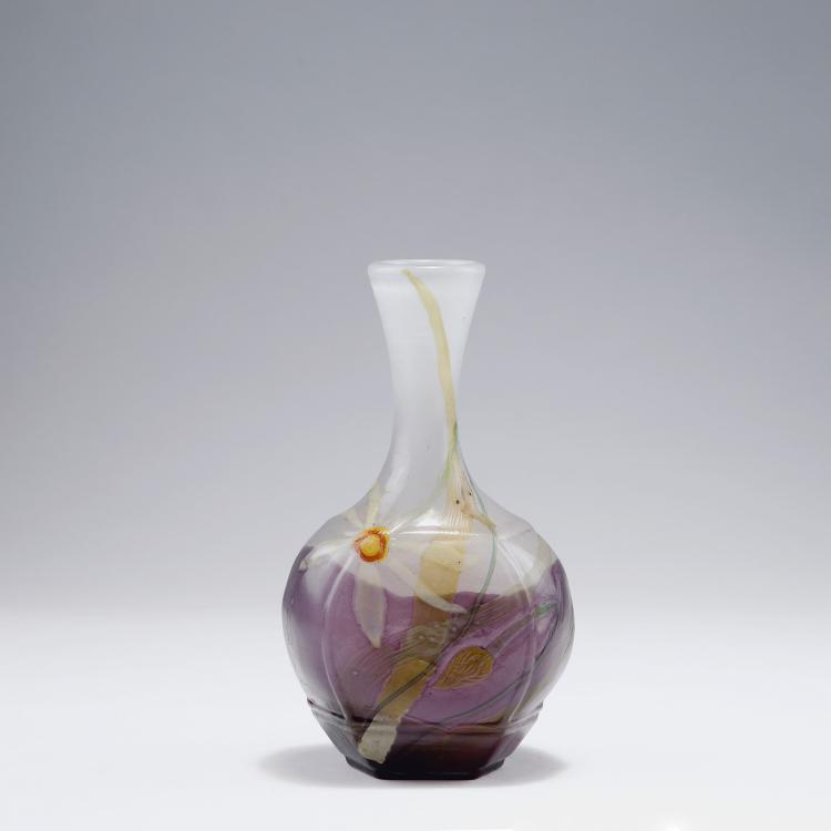 Hauptbild zu Objekt, 'Narcisse' Marqueterie vase, 1898-1900, Gall&eacute;, Emile, Nancy, 123 291