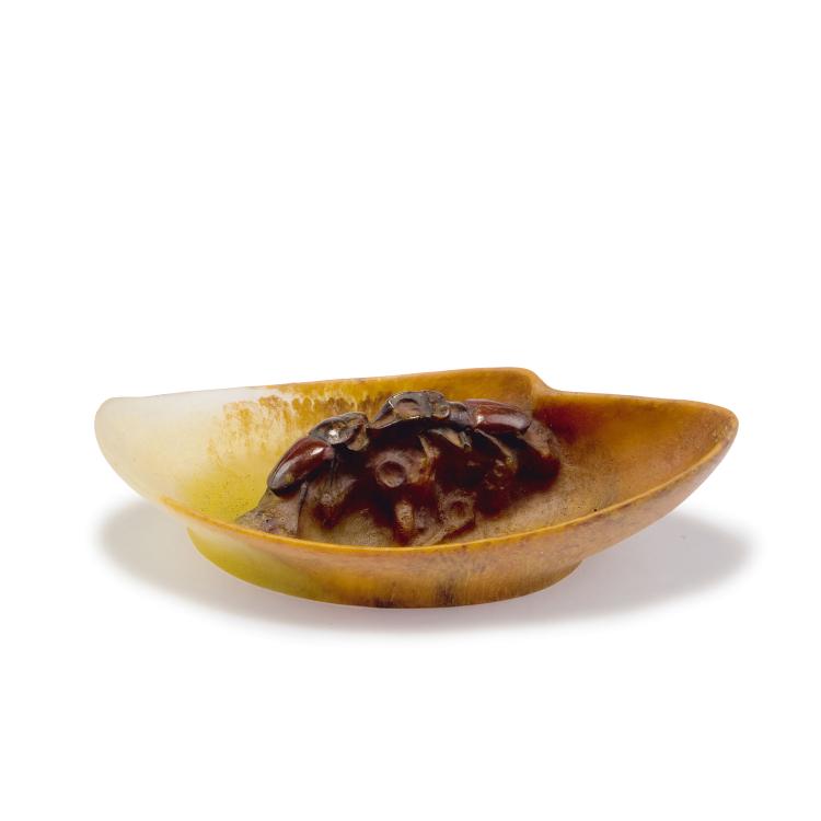 Hauptbild zu Objekt, Important 'Lucanes, cerf-volant' bowl, 1920s, Henri Berg&eacute;, Walter, Amalric, Nancy, 123 448