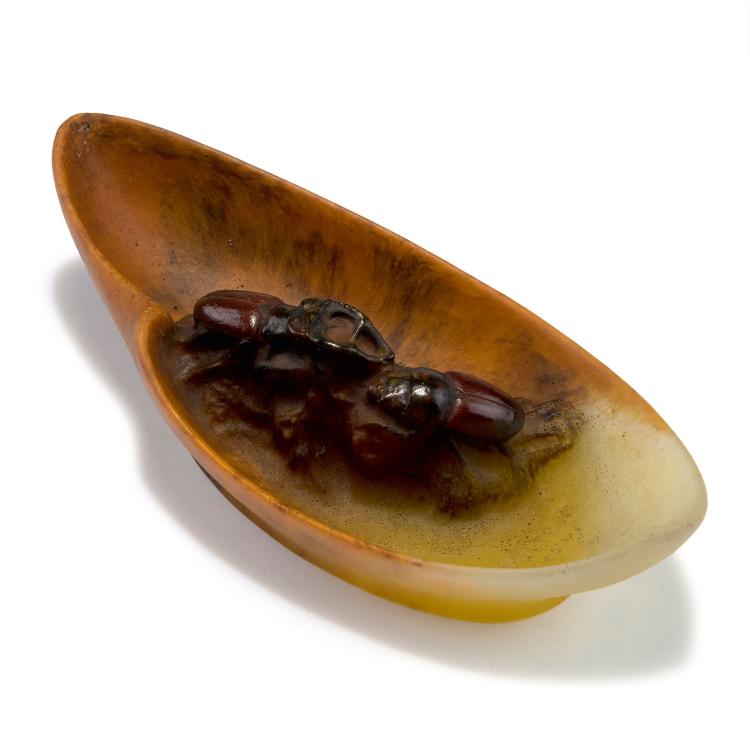 Bild 2 zu Objekt, Important 'Lucanes, cerf-volant' bowl, 1920s, Henri Berg&eacute;, Walter, Amalric, Nancy, 123 448