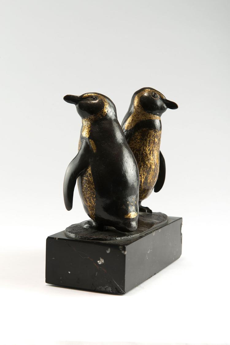 Bild 1 zu Objekt, 'Zwei Pinguine', um 1911 (Entwurf), August Gaul, 124B 8