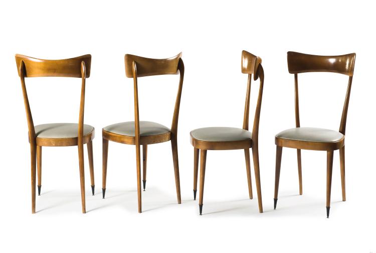 Bild 1 zu Objekt, Vier St&uuml;hle, 1950er Jahre, Italien, 122A 45