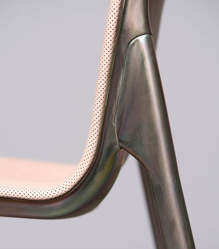 Bild 6 zu Objekt, Prototyp Stuhl 'SF CH GL 000' der ersten Post-Produktions-Serie,  2012/13, Stefan Diez, Stefan Diez Office, M&uuml;nchen; Schellmann Furniture, M&uuml;nchen, 122C 228