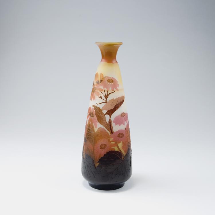 Hauptbild zu Objekt, 'Cin&eacute;raires roses' vase, 1906-14, Gall&eacute;, Emile, Nancy, 123 319