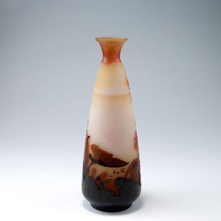 Bild 1 zu Objekt, 'Cin&eacute;raires roses' vase, 1906-14, Gall&eacute;, Emile, Nancy, 123 319