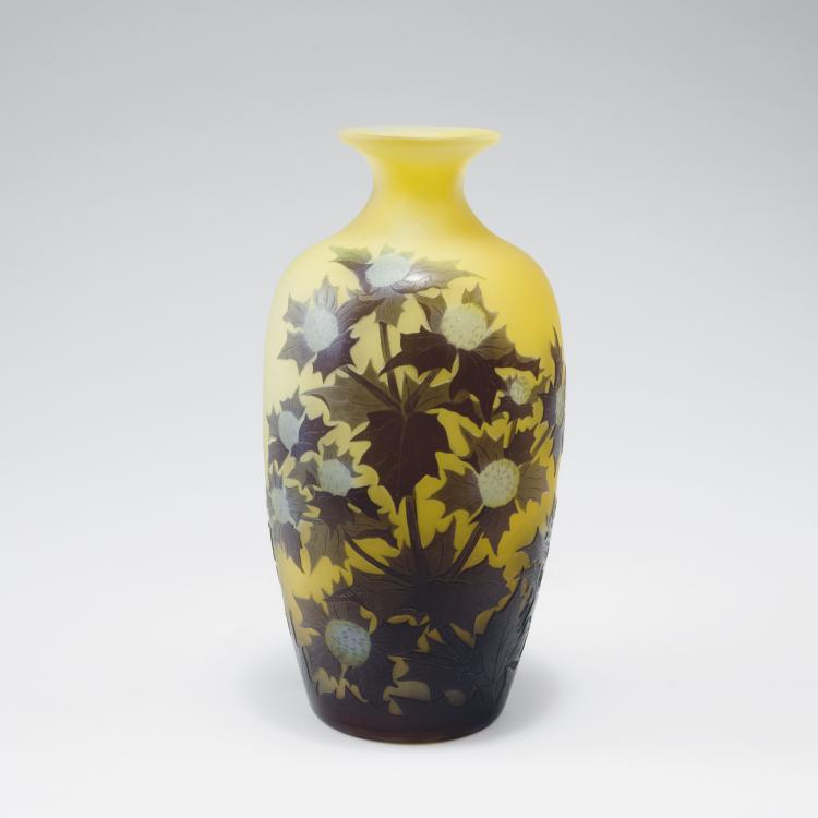 Hauptbild zu Objekt, 'Chardons' vase, 1906-14, Gall&eacute;, Emile, Nancy, 123 320