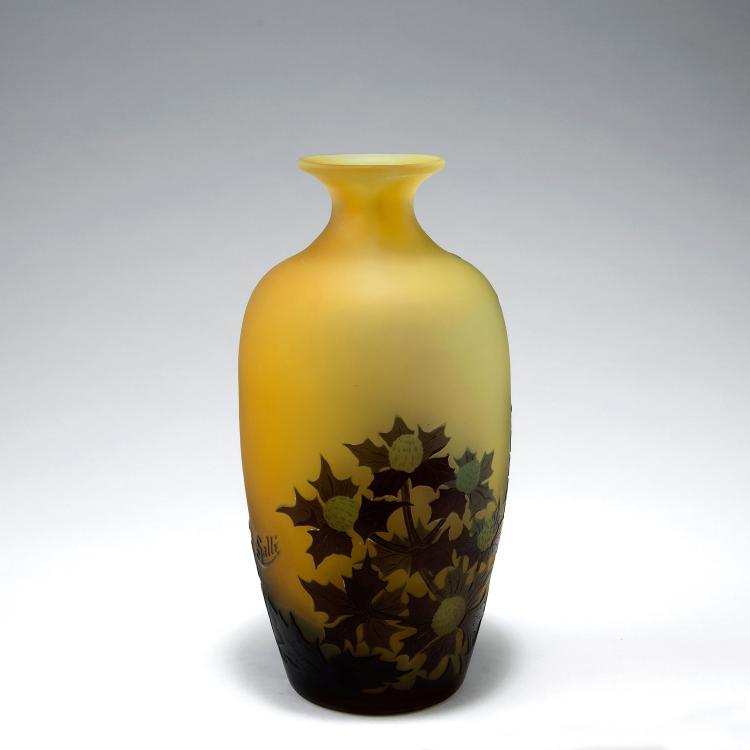 Bild 1 zu Objekt, 'Chardons' vase, 1906-14, Gall&eacute;, Emile, Nancy, 123 320